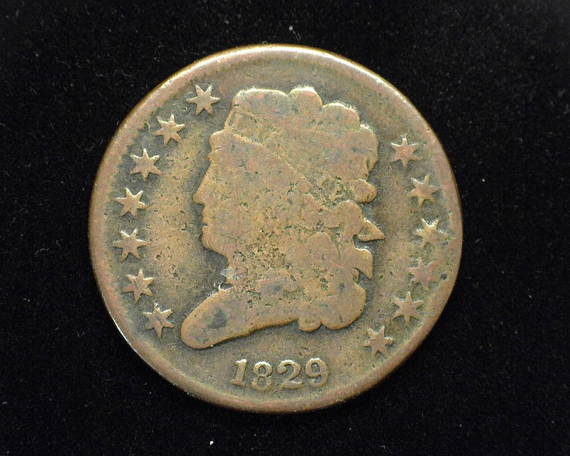 1829 Coronet Head Half Cent G - US Coin
