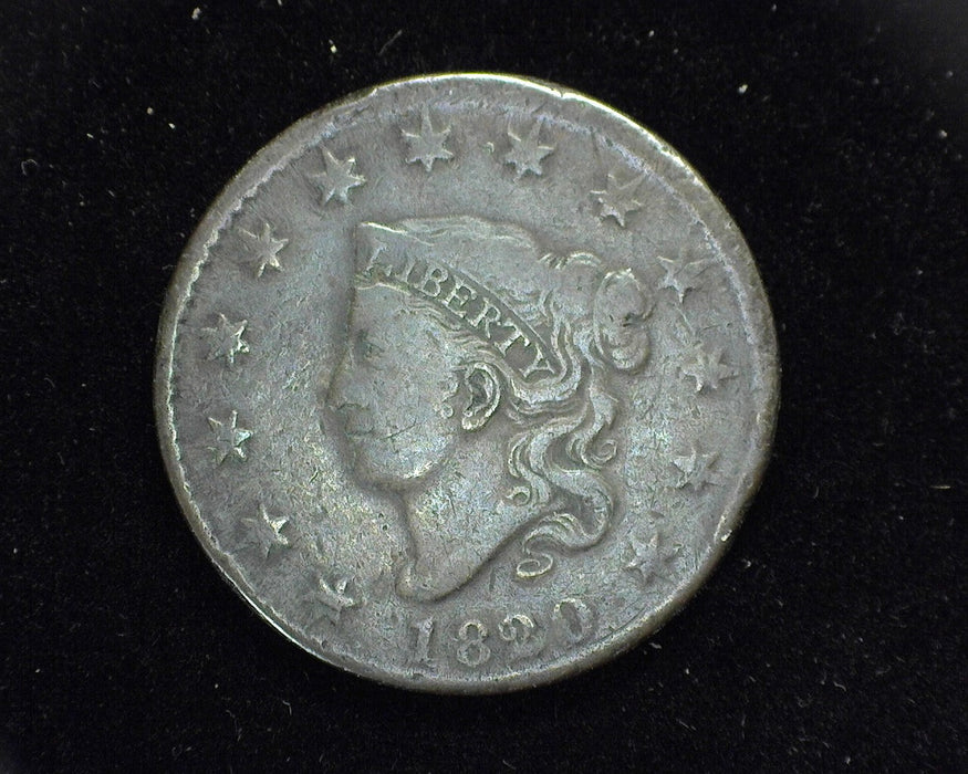 1820 Large Cent Draped Bust Cent F Slight pitting - US Coin