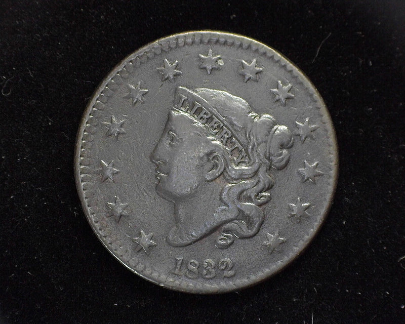1832 Large Cent Draped Bust Cent F Small letters - US Coin