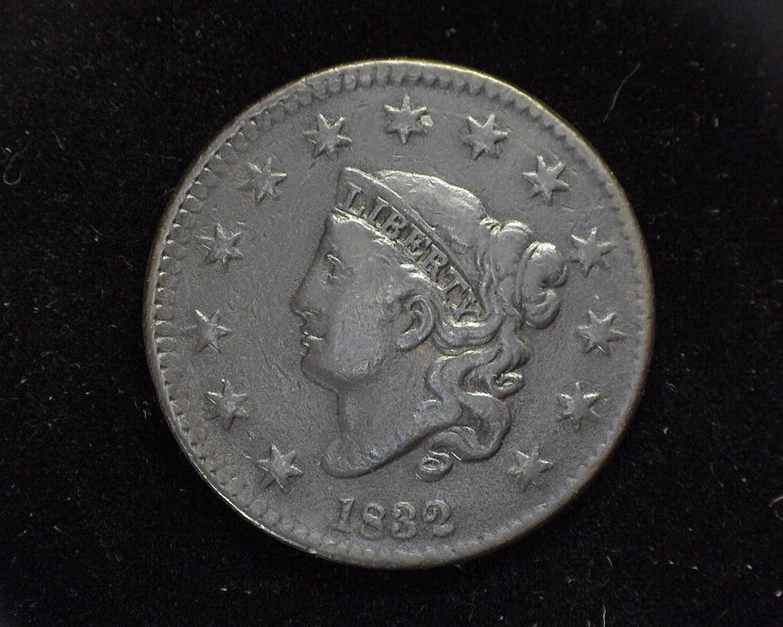 1832 Large Cent Draped Bust Cent F Small letters - US Coin