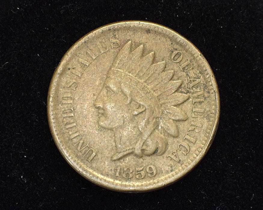 1859 Indian Head Penny/Cent F/VF - US Coin