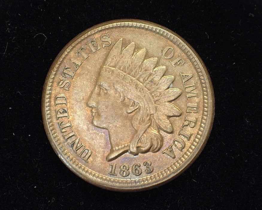 1863 Indian Head Penny/Cent AU-50 - US Coin