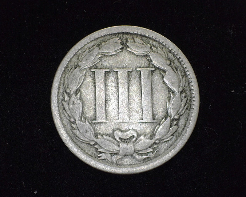 1865 Three Cent Nickel G - US Coin