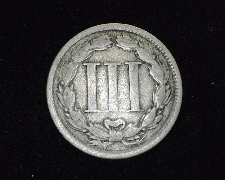 1865 Three Cent Nickel G - US Coin