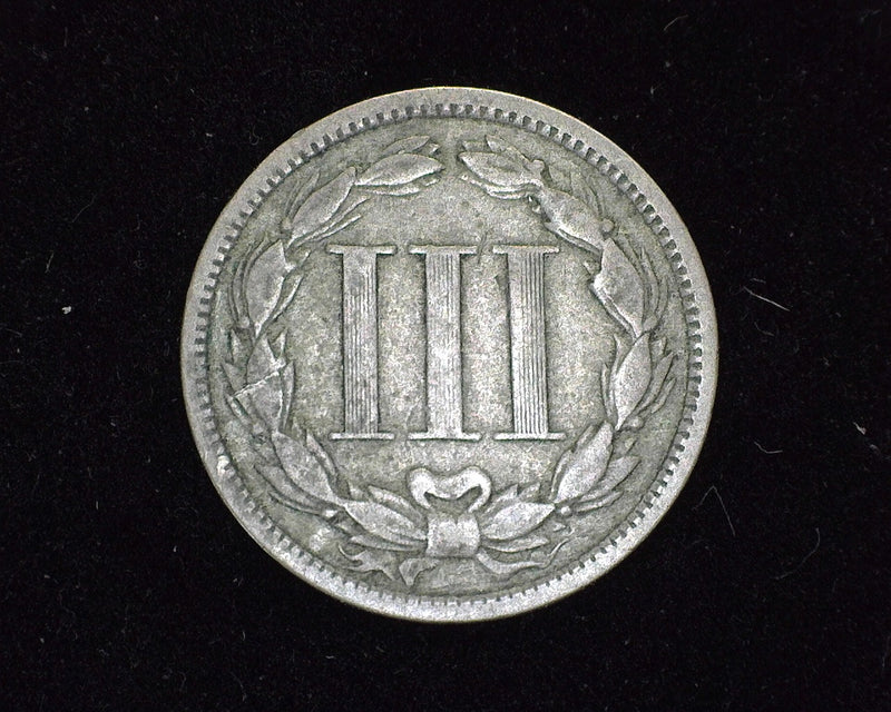 1868 Three Cent Nickel VG - US Coin