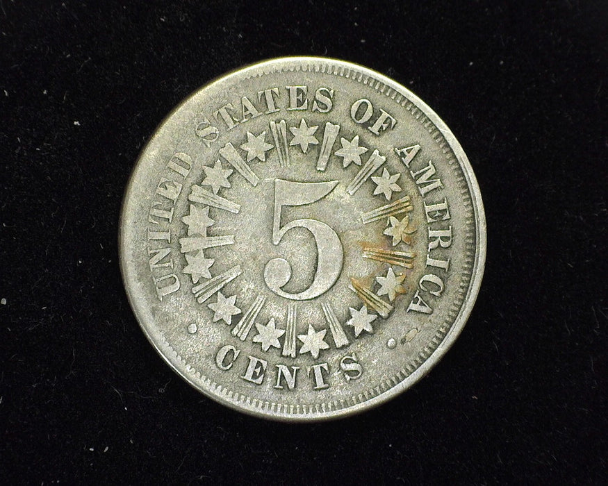1867 Rays Shield Nickel VF - US Coin