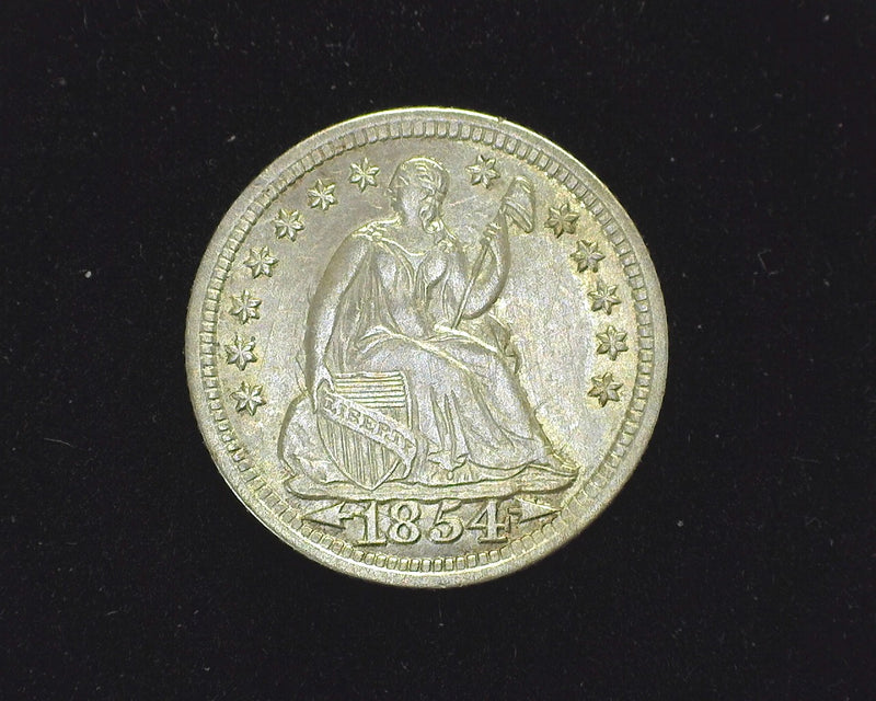 1854 Arrows Liberty Seated Half Dime XF-40 - US Coin