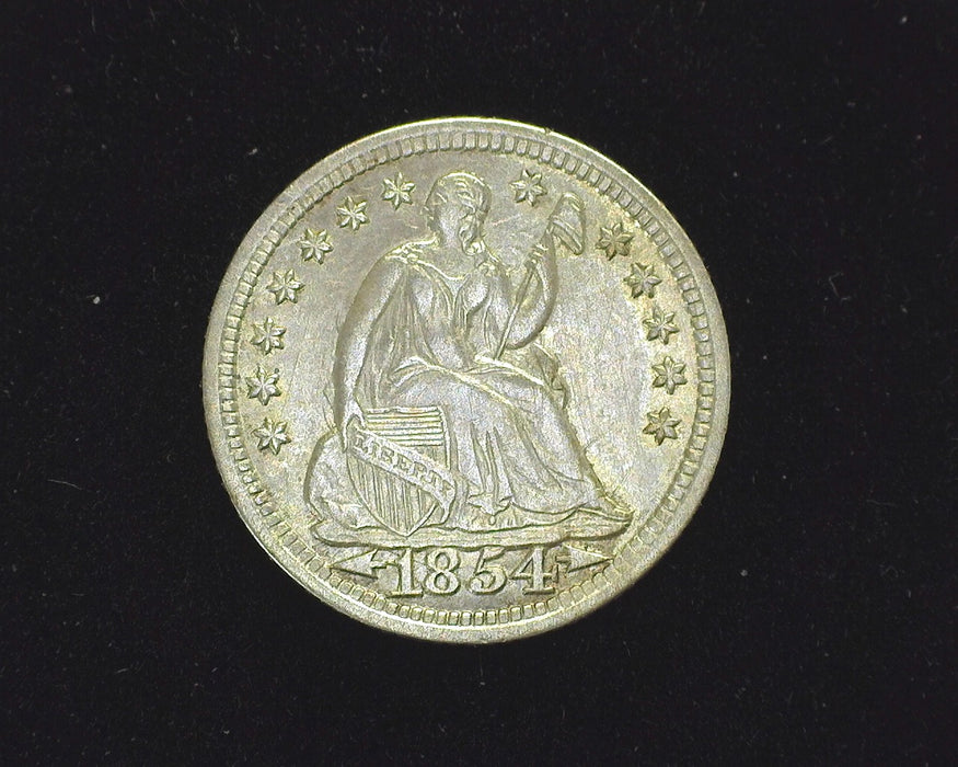 1854 Arrows Liberty Seated Half Dime XF-40 - US Coin