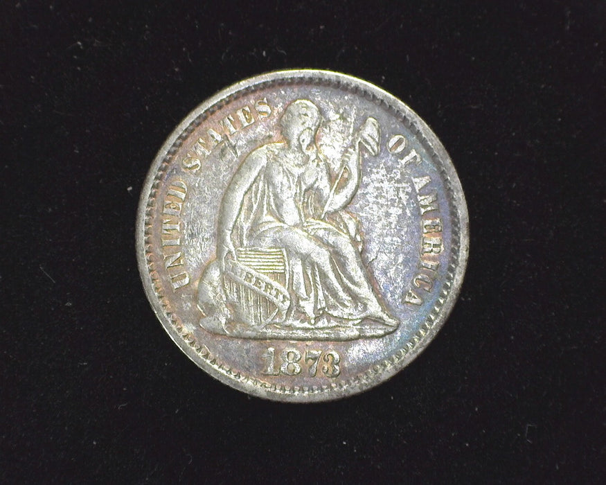 1873 Liberty Seated Half Dime VF - US Coin