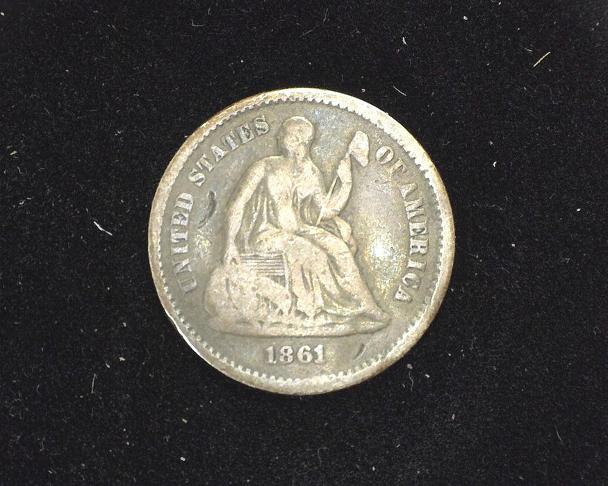 1861 Liberty Seated Half Dime G - US Coin