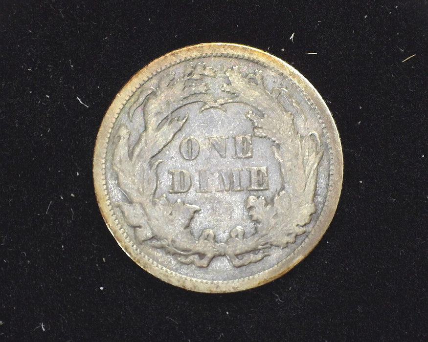 1873 Liberty Seated Dime F Arrows - US Coin