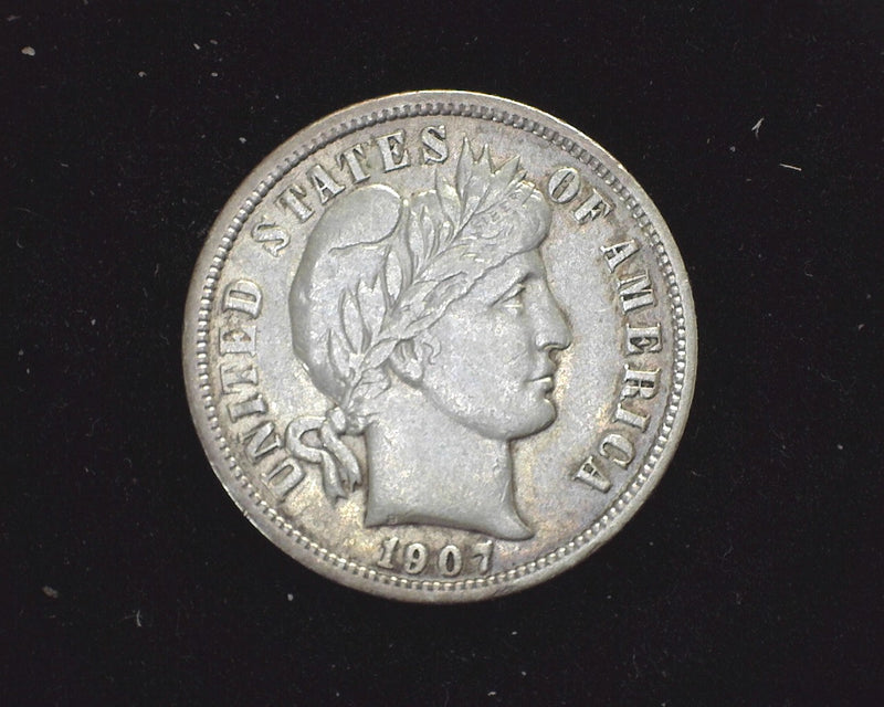 1907 Barber Dime VF - US Coin