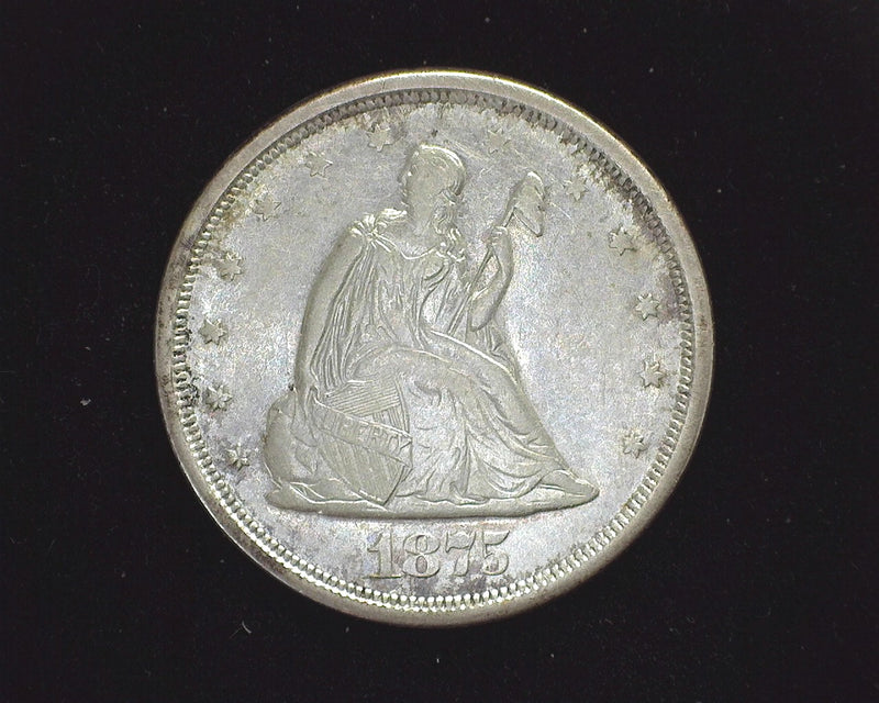 1875 S Liberty Seated Twenty Cents XF-40 - US Coin