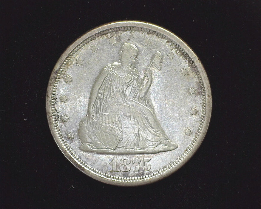 1875 S Liberty Seated Twenty Cents XF-40 - US Coin