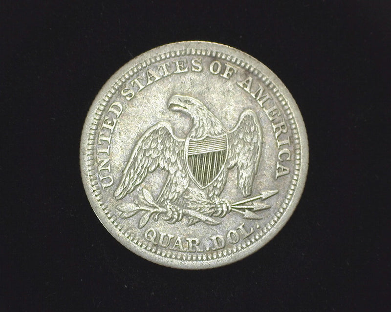 1854 Arrows Liberty Seated Quarter VF - US Coin