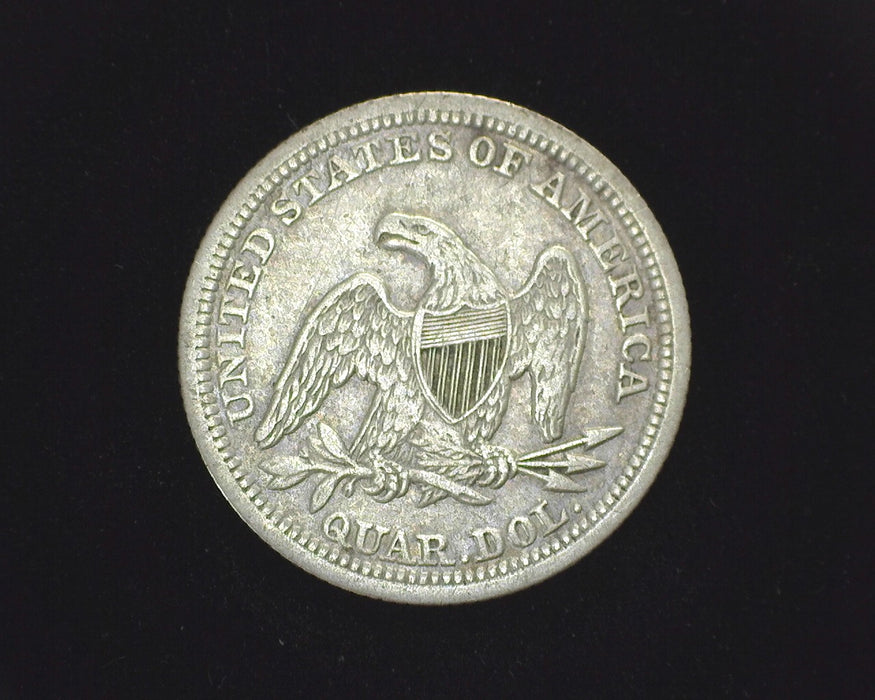 1854 Arrows Liberty Seated Quarter VF - US Coin