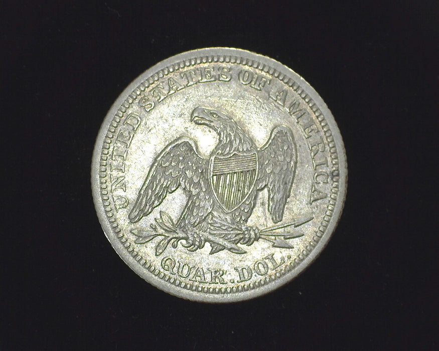1858 Liberty Seated Quarter XF - US Coin