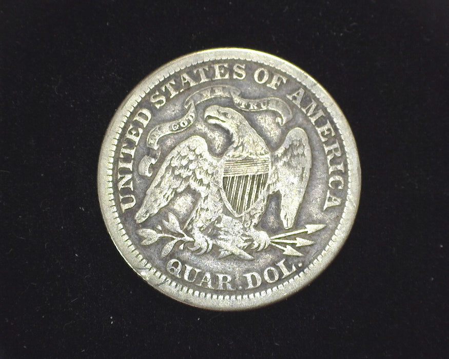 1874 Arrows Liberty Seated Quarter F - US Coin