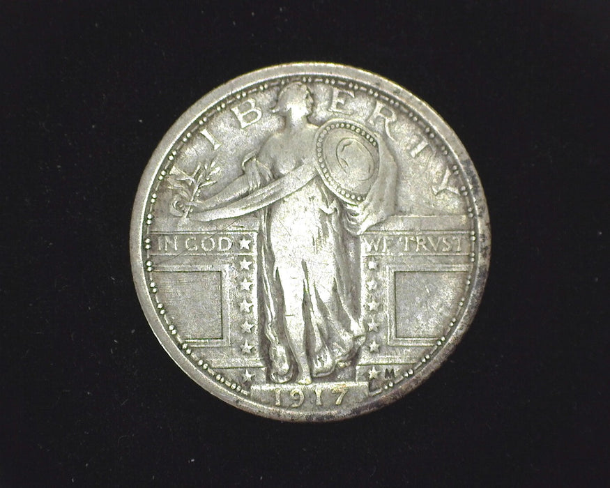 1917 Type 1 Standing Liberty Quarter F - US Coin