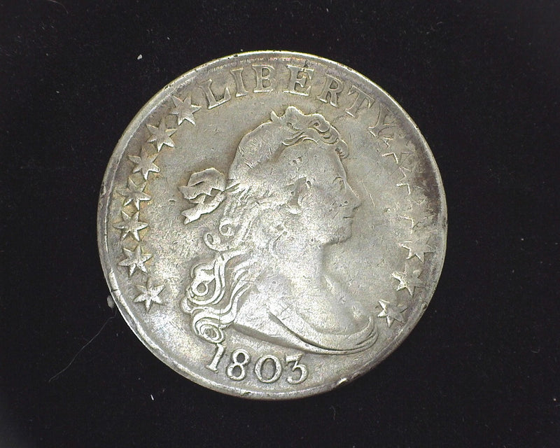 1803 Draped Bust Half Dollar F Large 3 - US Coin