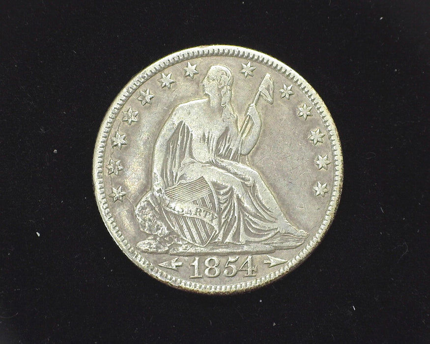 1854 O Arrows Seated Liberty Half Dollar F - US Coin