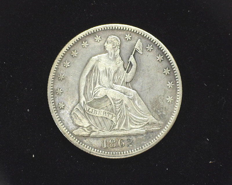 1862 Seated Liberty Half Dollar XF-40 - US Coin