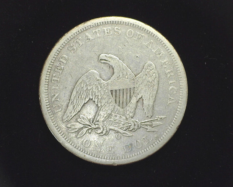 1860 O Seated Liberty Dollar F - US Coin