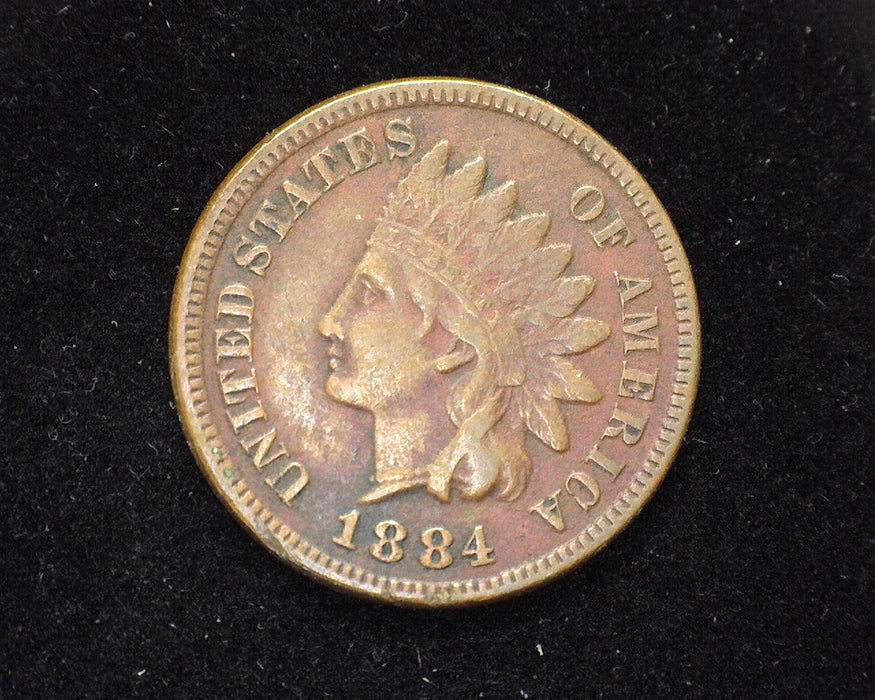 1884 Indian Head Penny/Cent F/VF - US Coin