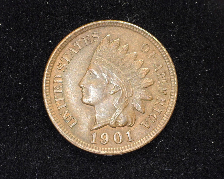 1901 Indian Head Penny/Cent XF/AU - US Coin