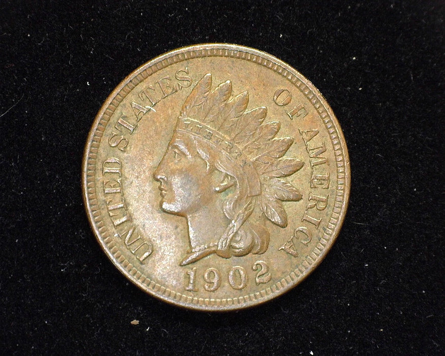 1902 Indian Head Penny/Cent AU - US Coin