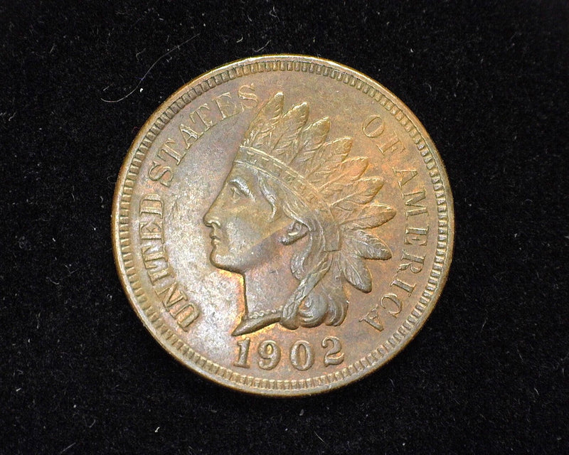 1902 Indian Head Penny/Cent AU - US Coin