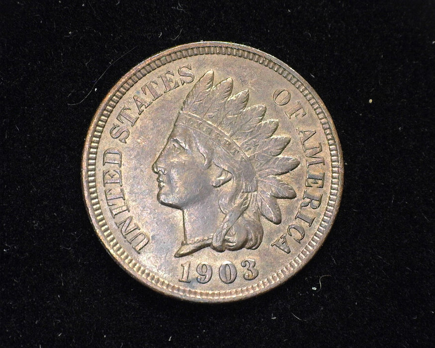 1903 Indian Head Penny/Cent AU - US Coin