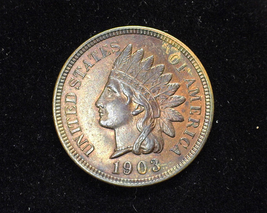 1903 Indian Head Penny/Cent UNC-60 R&B - US Coin