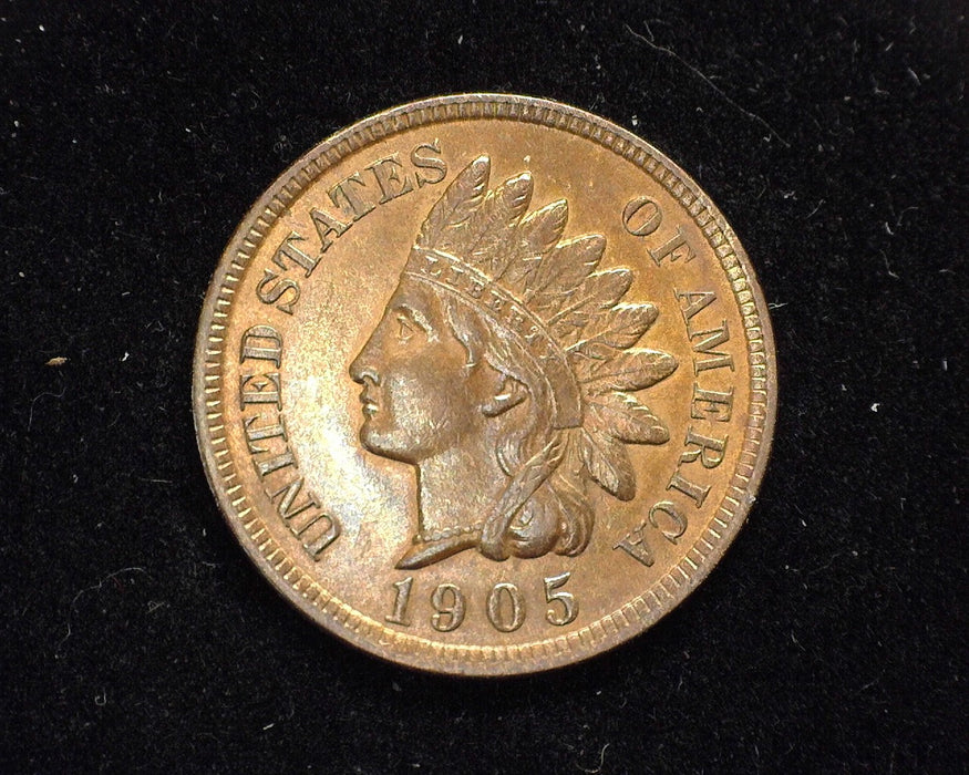 1905 Indian Head Penny/Cent BU R&B - US Coin