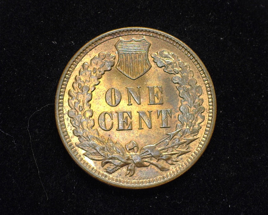 1909 Indian Head Penny/Cent BU Mostly Red - US Coin