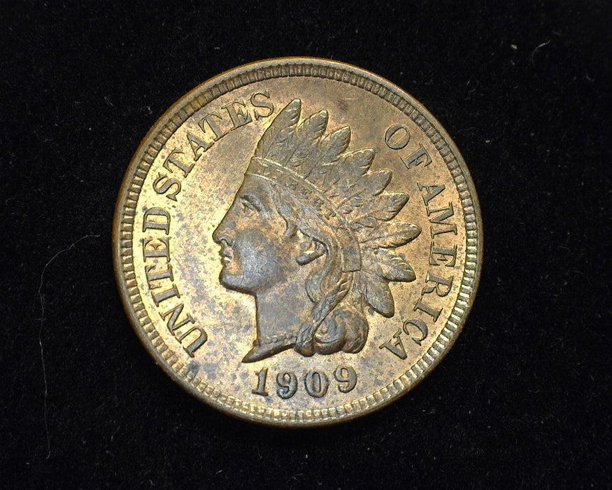 1909 Indian Head Penny/Cent BU Mostly Red - US Coin