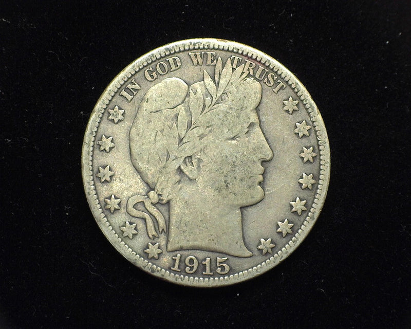 1915 D Barber Half Dollar F - US Coin