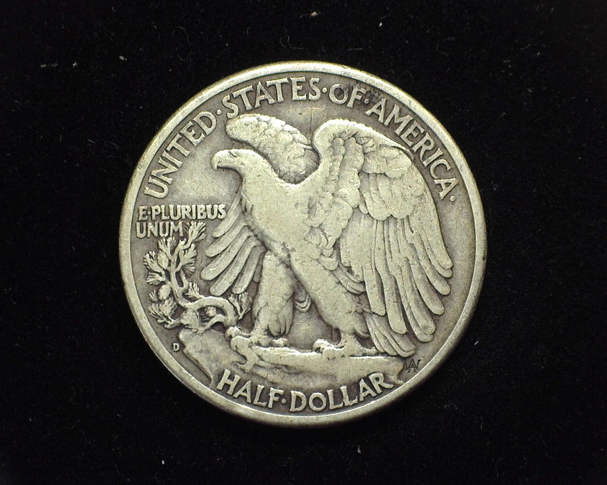 1938 D Liberty Walking Half Dollar F - US Coin