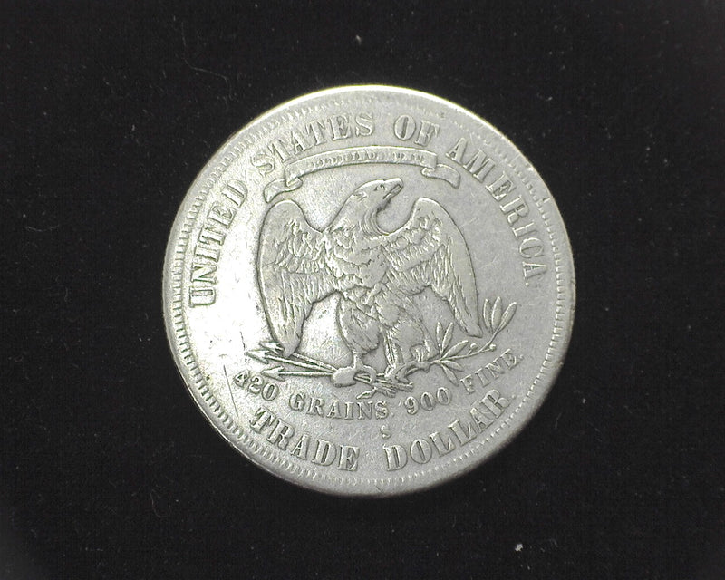 1877 S Trade Dollar Trade F - US Coin