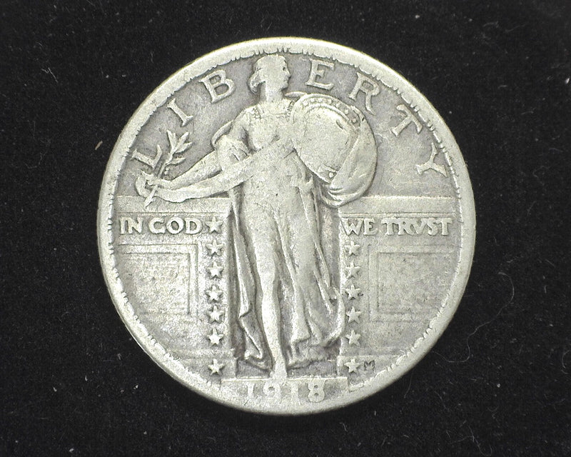 1918 Standing Liberty Quarter F - US Coin