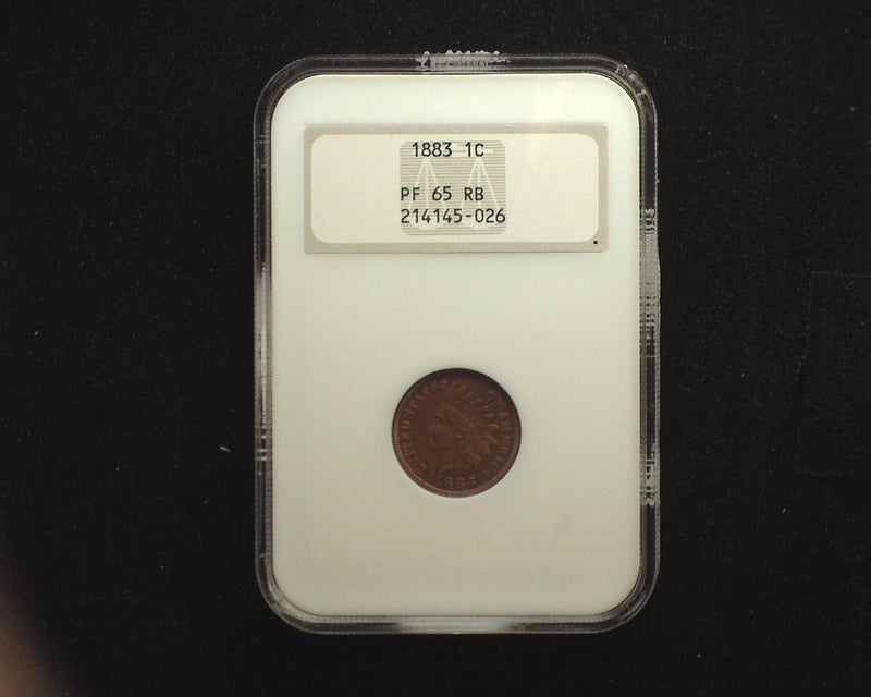 1883 Indian Head NGC PF65 RB Penny/Cent - US Coin
