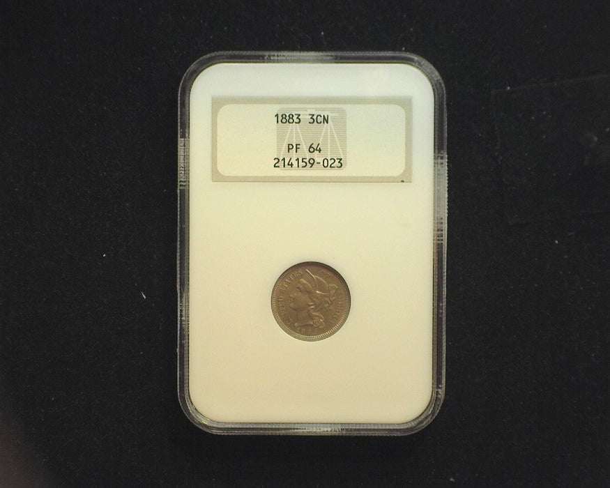 1883 Three Cent Silver NGC PF64 - US Coin