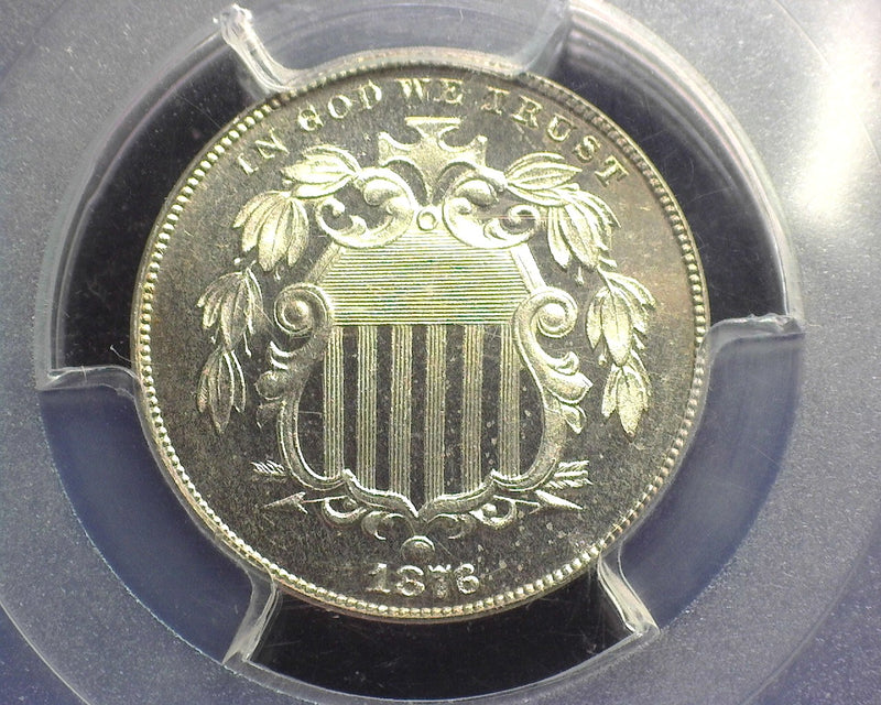 1876 Shield Nickel PCGS PR66 CAM - US Coin