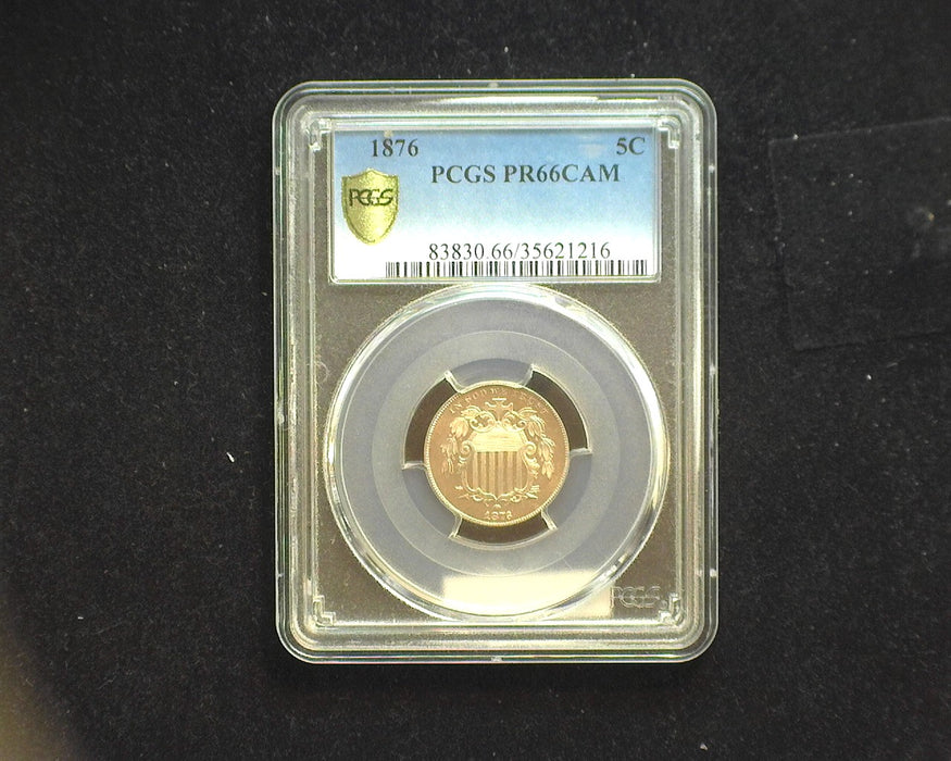 1876 Shield Nickel PCGS PR66 CAM - US Coin