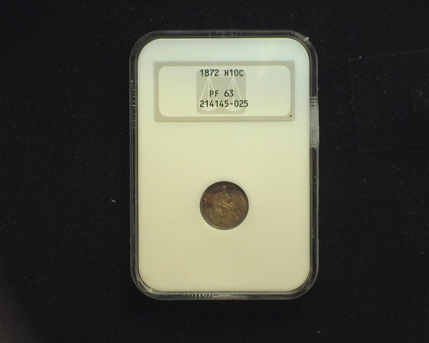 1872 Liberty Seated Half Dime PF63 NGC - US Coin