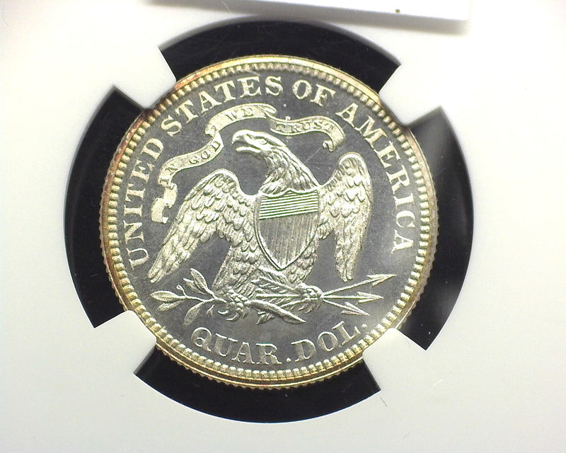 1876 Liberty Seated Quarter PF 63 NGC - US Coin