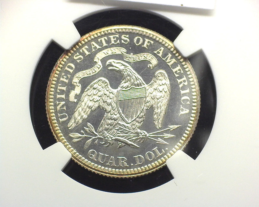 1876 Liberty Seated Quarter PF 63 NGC - US Coin