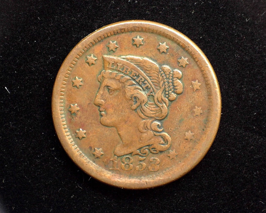 1853 Large Cent Classic Cent Vf/Xf - US Coin