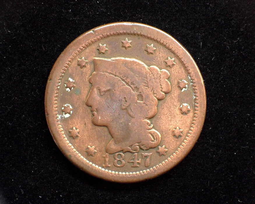 1847 Large Cent Classic Cent G - US Coin