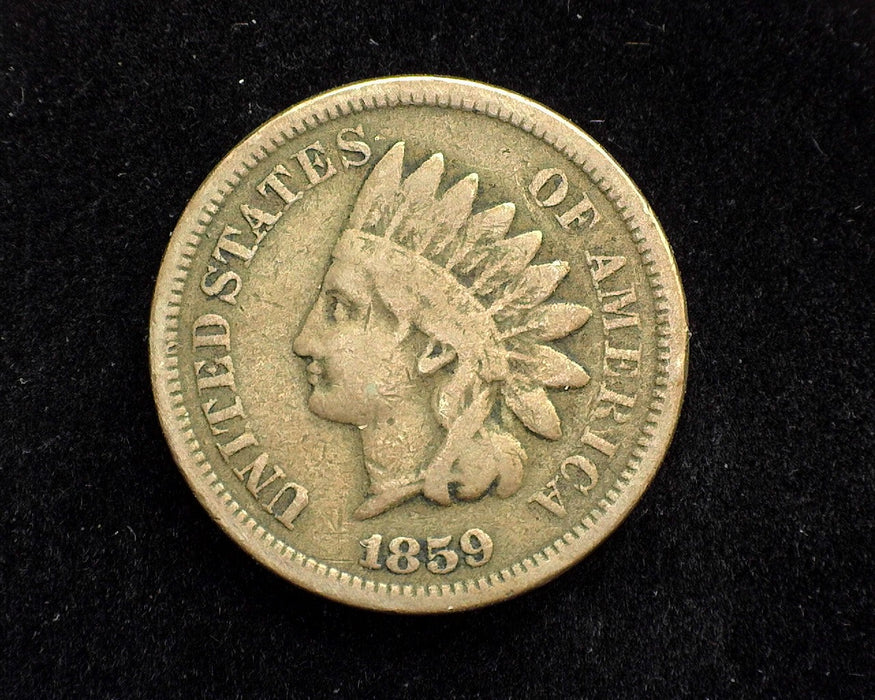 1859 Indian Head Penny/Cent VG - US Coin